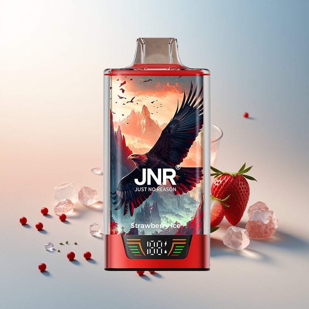 JNR Falcon Pro 28000 Puff 30ml 950mAh Akıllı Ekran Çilek Buz