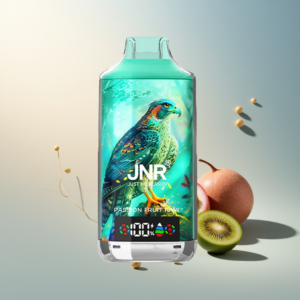 JNR Falcon X 18000 Puff Dijital Ekran Çift Mesh Çekirdek Type-C Hızlı Şarj Çarkıfelek Kivi
