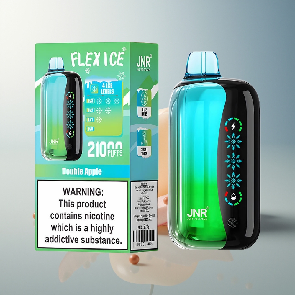 JNR Flex Ice 21000 Puf Ayarlanabilir Buz Dokunmatik Ekran Çift Elma