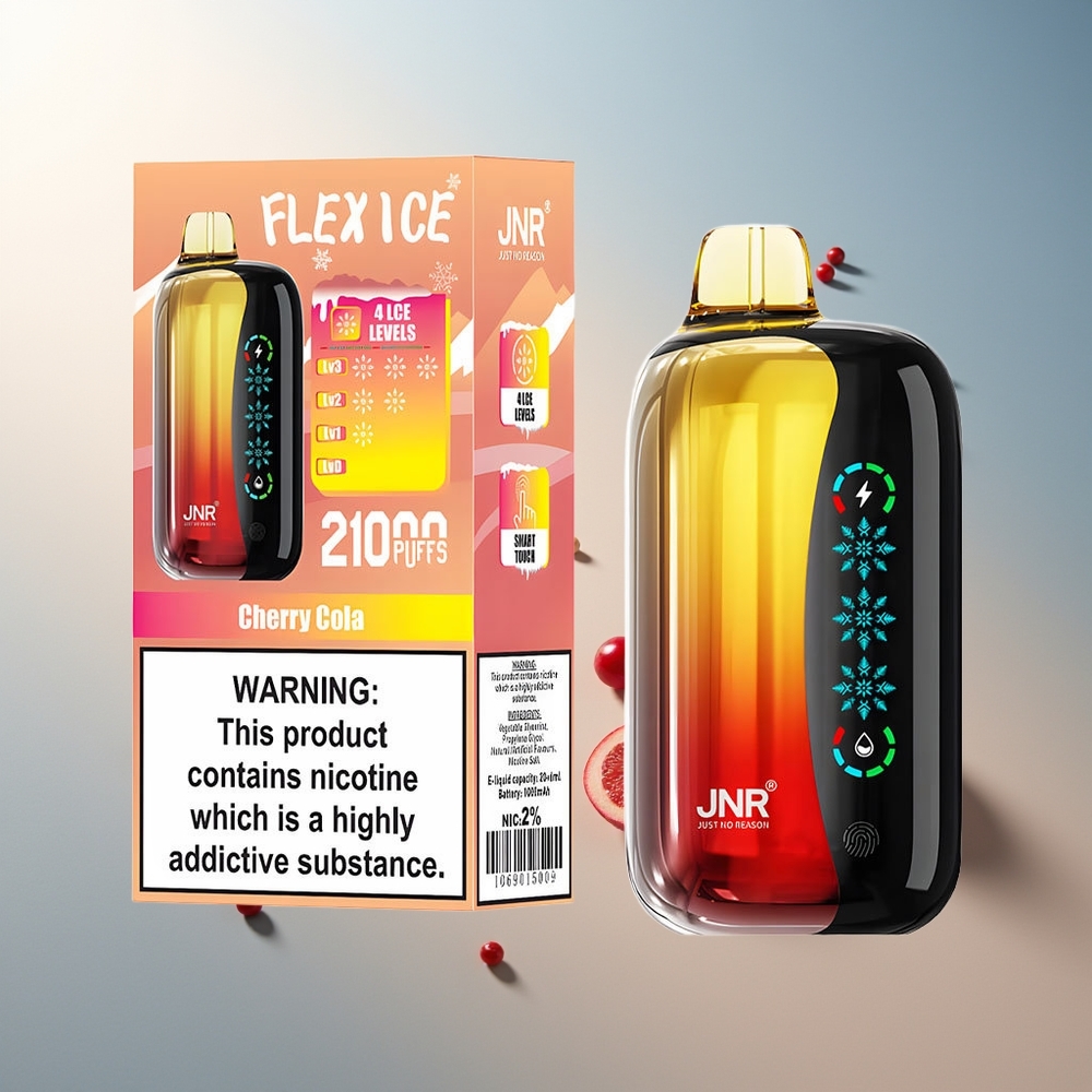 JNR Flex Ice 21000 Puff Ayarlanabilir Buz Dokunmatik Ekran Vişne Kola