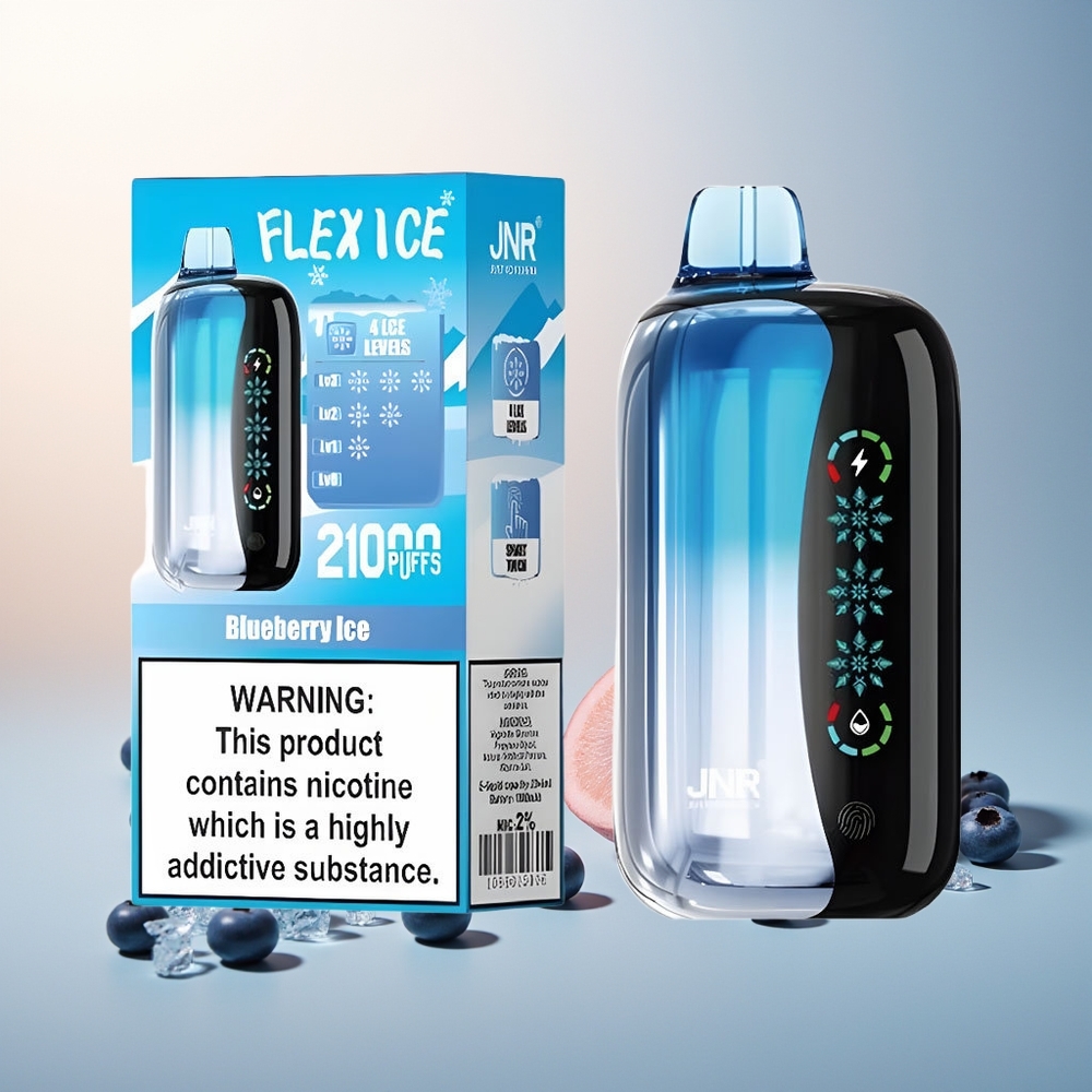 JNR Flex Ice 21000 Puff Ayarlanabilir Buz Dokunmatik Ekran Yaban Mersini Buz