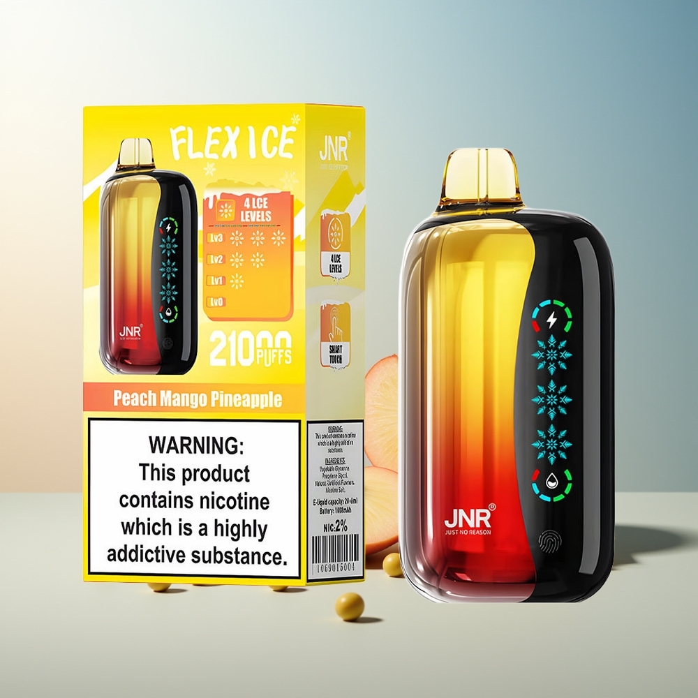 JNR Flex Ice 21000 Puff Ayarlanabilir Buz Dokunmatik Ekran Şeftali Mango Ananas