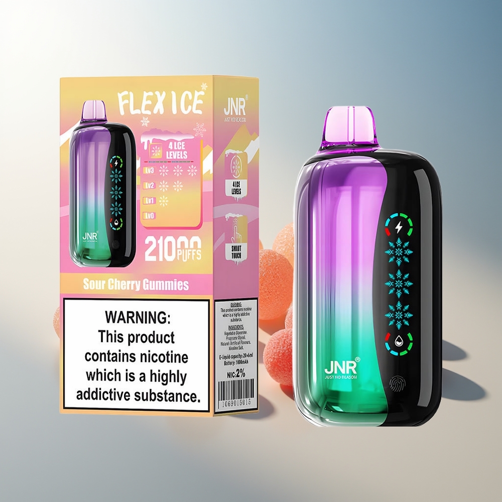 JNR Flex Ice 21000 Puff Dokunmatik Ekran Ayarlanabilir Hava Akışı Vişne Şekerleme
