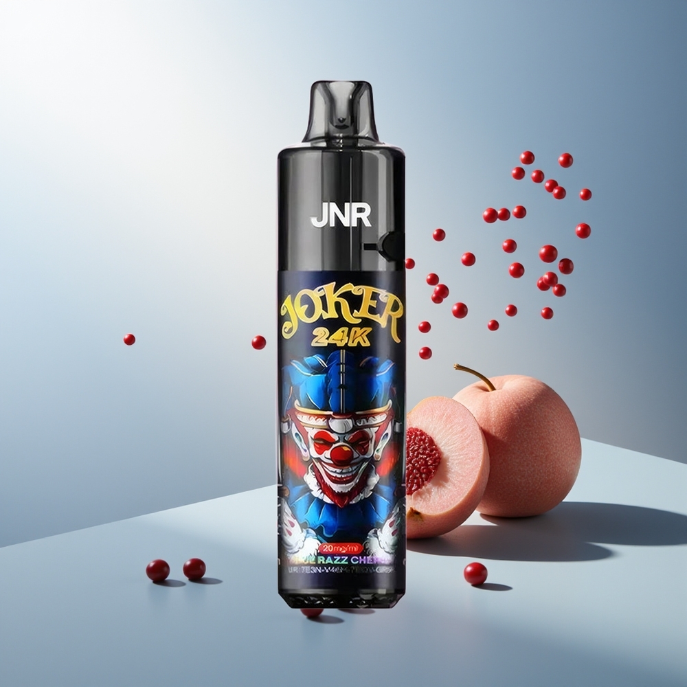 JNR Joker 24000 Puff 2+10ml Yeniden Doldurulabilir Mavi Ahududu Kiraz