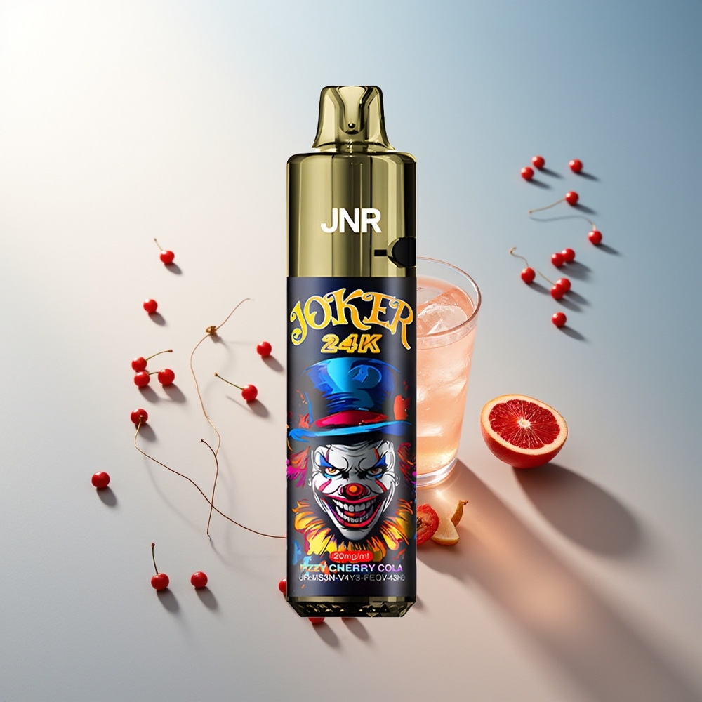 JNR Joker 24000 Puff 2+10ml Yeniden Doldurulabilir Şişe Fizzy Kiraz Kola