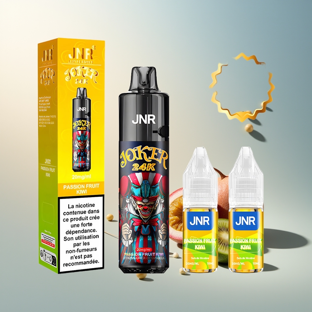 JNR Joker 24000 Puff Side Dolum 2+10ml Şeffaf Pasif Çarkı Nar Ahududu