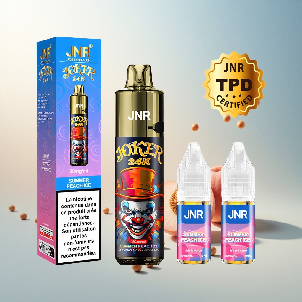 JNR Joker 24K 24000 Puff Yeniden Doldurulabilir Portakal Işığı Yaz Şeftalisi Buz