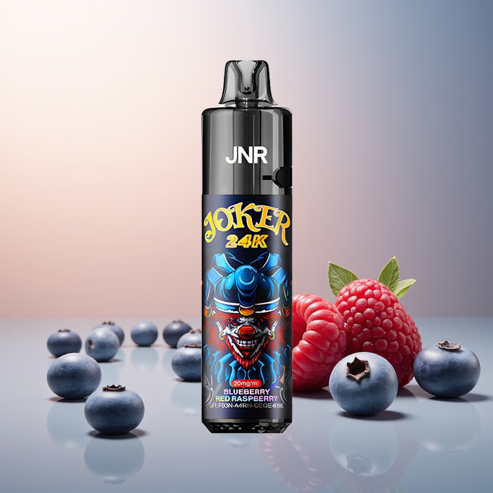 JNR Joker 24K Puff 2+10ml Yeniden Doldurulabilir Mavi Böğürtlen Kırmızı Ahududu