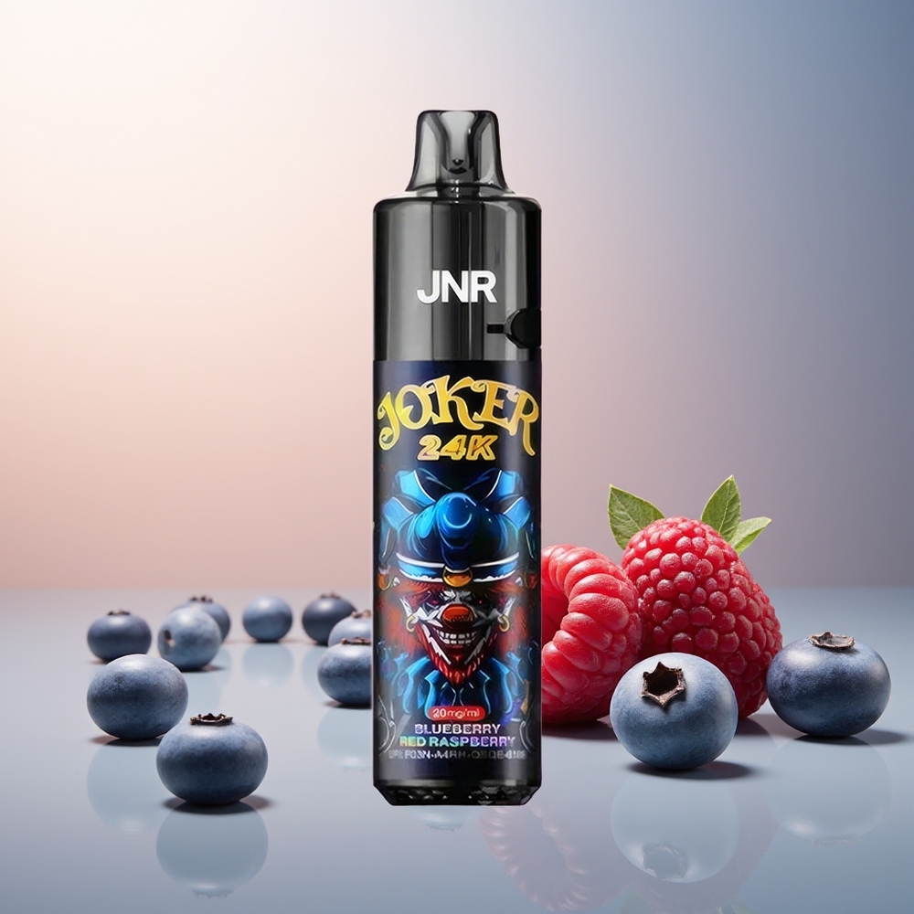 JNR Joker 24K Puff 2+10ml Yeniden Doldurulabilir Mavi Böğürtlen Kırmızı Ahududu