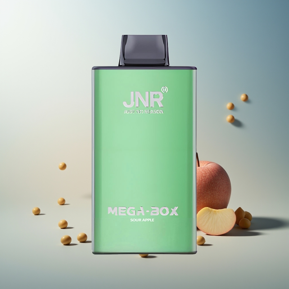 JNR Mega Box 25000 Puff Çift Mesh Çekirdek Hızlı Şarj Ekşi Elma
