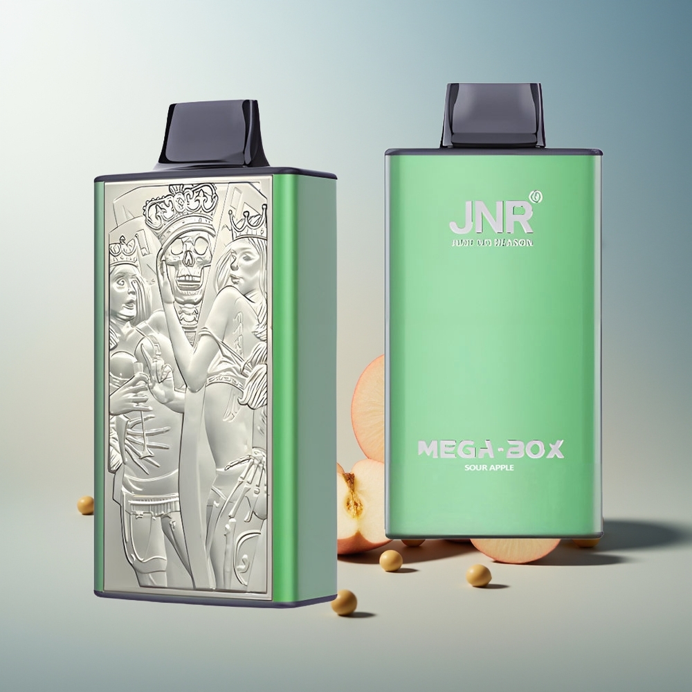 JNR Mega Box 25000 Puff Çift Mesh Çekirdek Hızlı Şarj Ekşi Elma