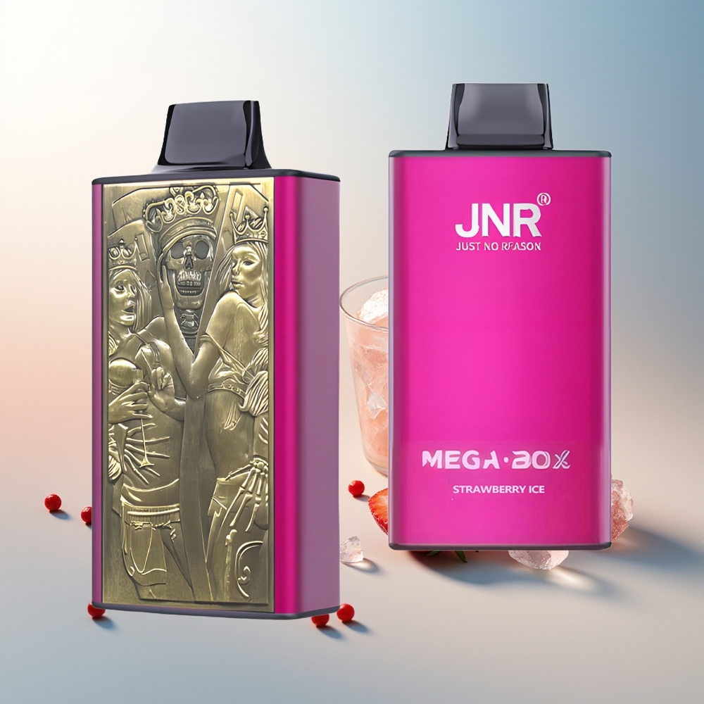 JNR Mega Box 25000 Puff Çift Mesh Çekirdek Çilek Buz