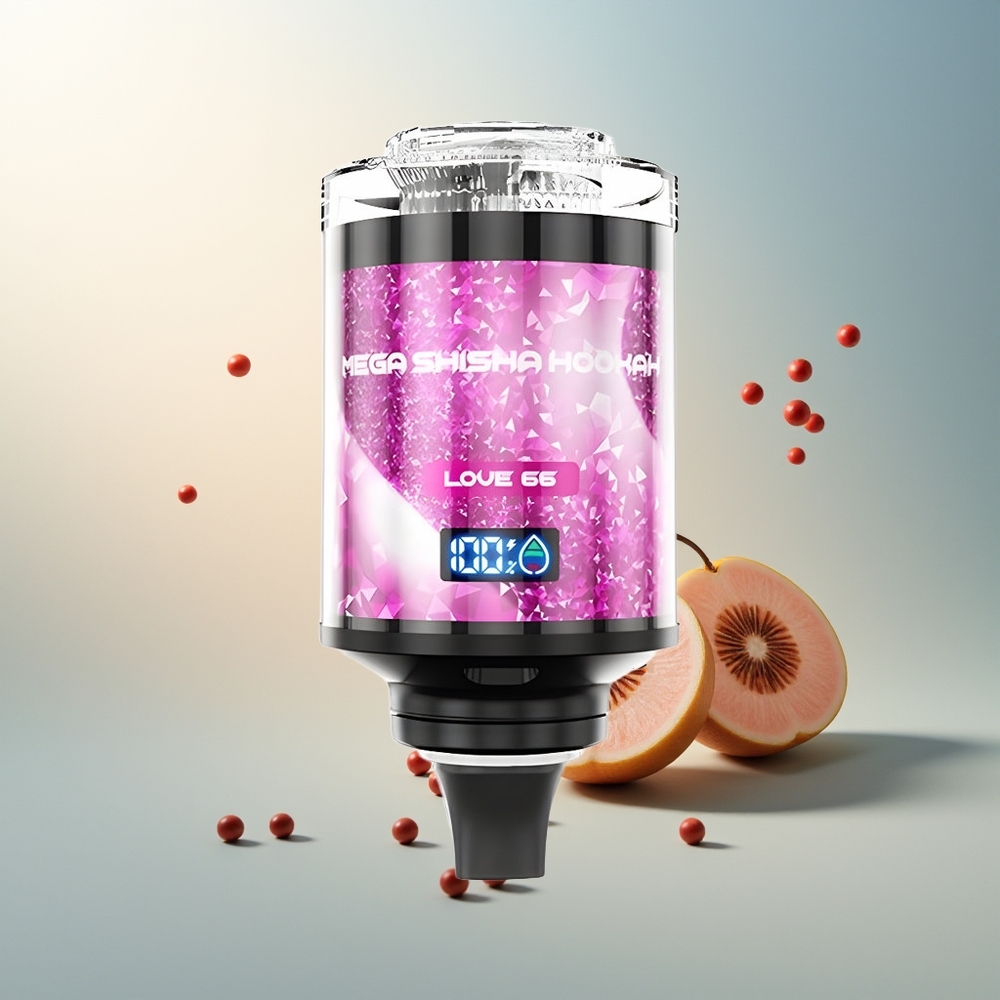 JNR Mega Shisha Hookah 100K 2200mAh 60ml Akıllı Ekran Aşk 66
