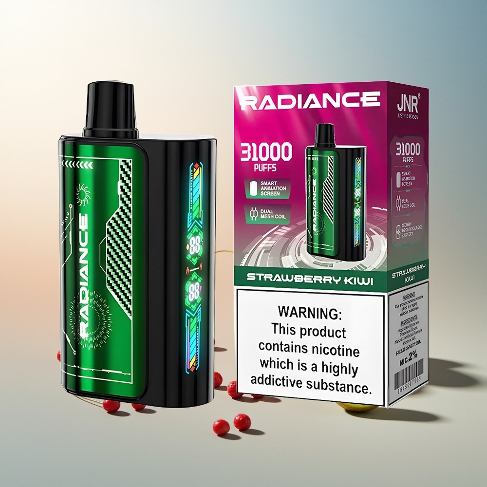 JNR Radiance 31000 Püf Çift Mesh Şarj Edilebilir Çileki Kivi