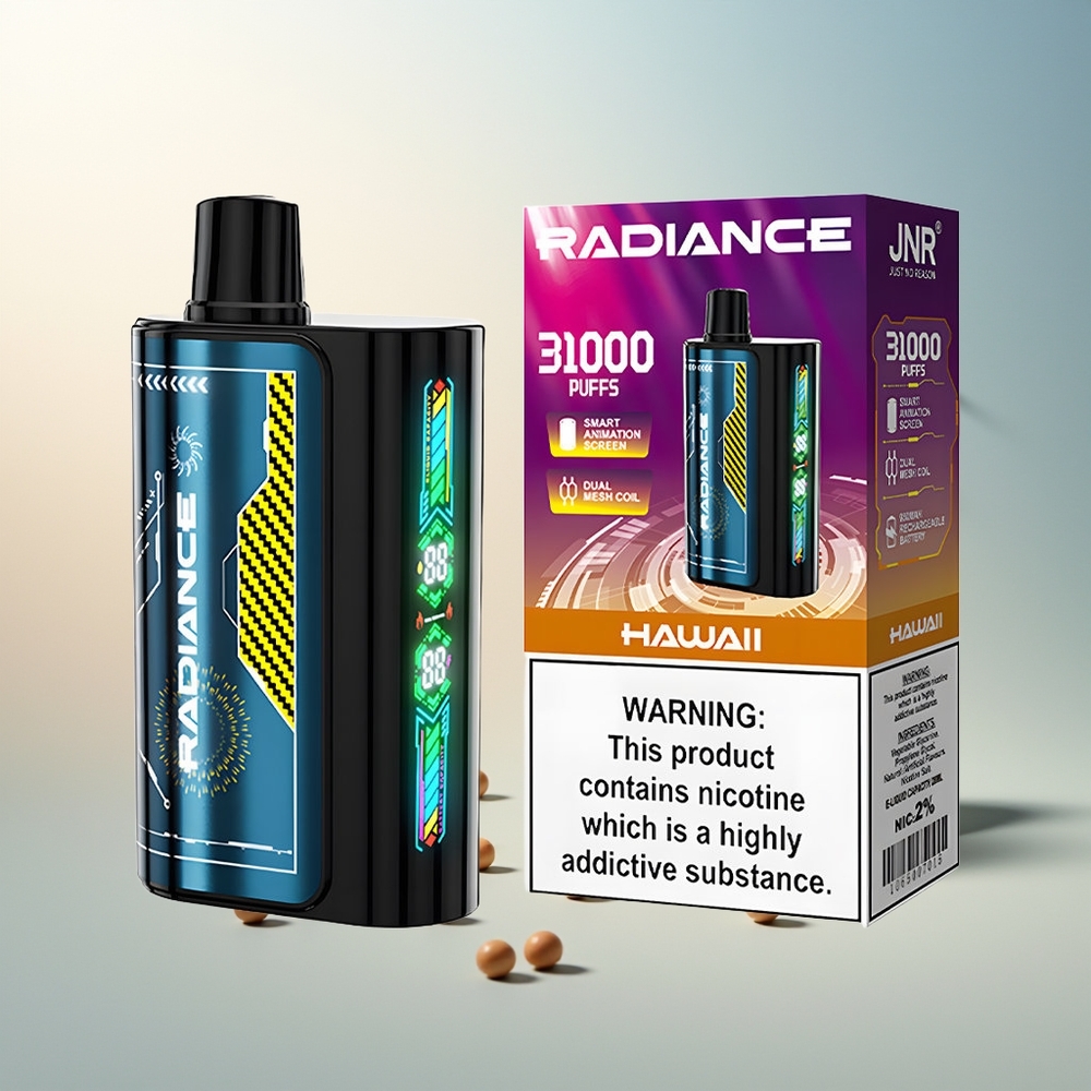 JNR Radiance 31000 Puff Akıllı Animasyon Ekran Çift Mesh Bobin Hawaii