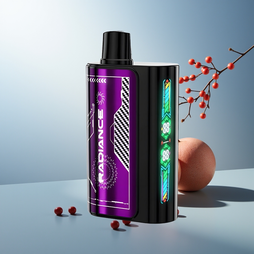 JNR Radiance 31000 Puff Akıllı Animasyon Ekran Çift Mesh Bobin Mavi Ahududu Vişne