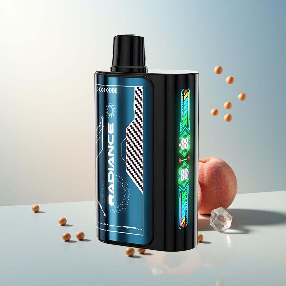JNR Radiance 31000 Puff Akıllı Animasyon Ekran Çift Mesh Bobin Yaz Şeftali Buz