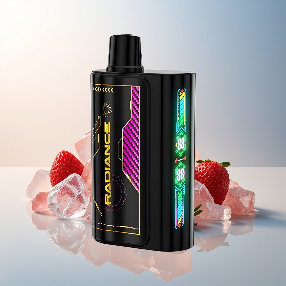 JNR Radiance 31000 Puff Akıllı Animasyon Ekran Çift Örgül Seramik Bobin Çilek Buz