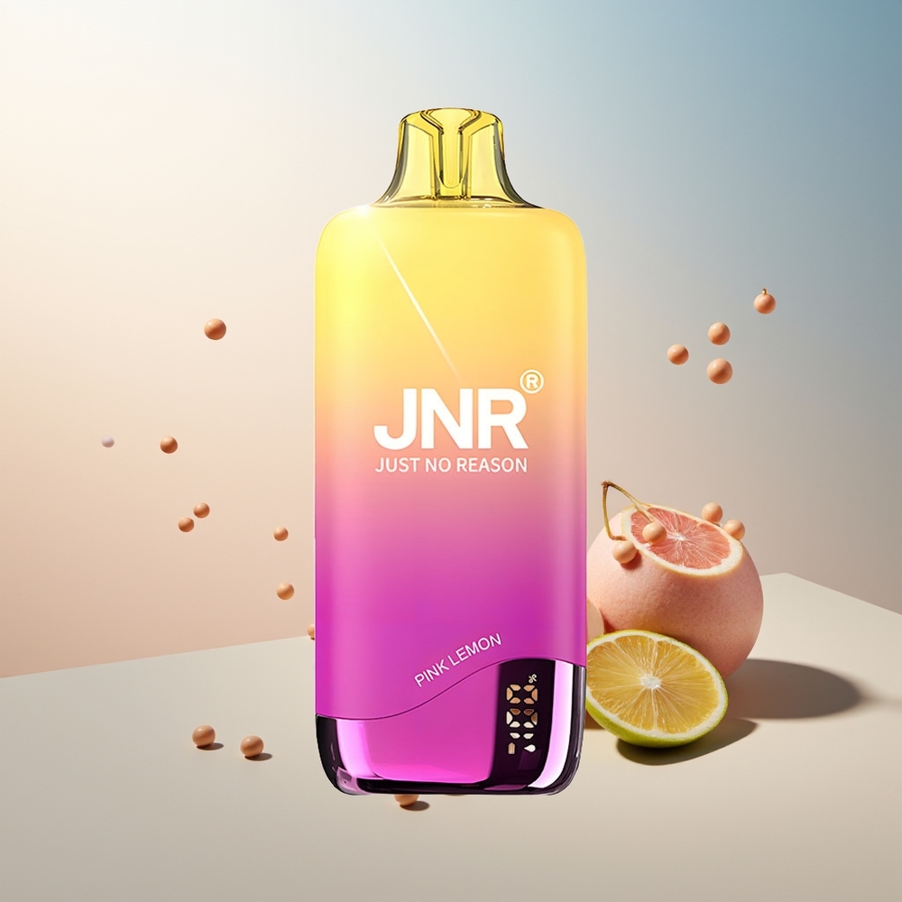 JNR Rainbow 10500 Puff 18ml 0.8ohm Mesh Pembe Limon