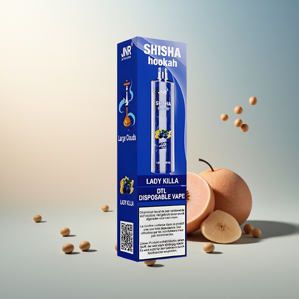 JNR Shisha Hookah 12000 Puff 24ml 750mAh Type-C Hızlı Şarj Lady Killa