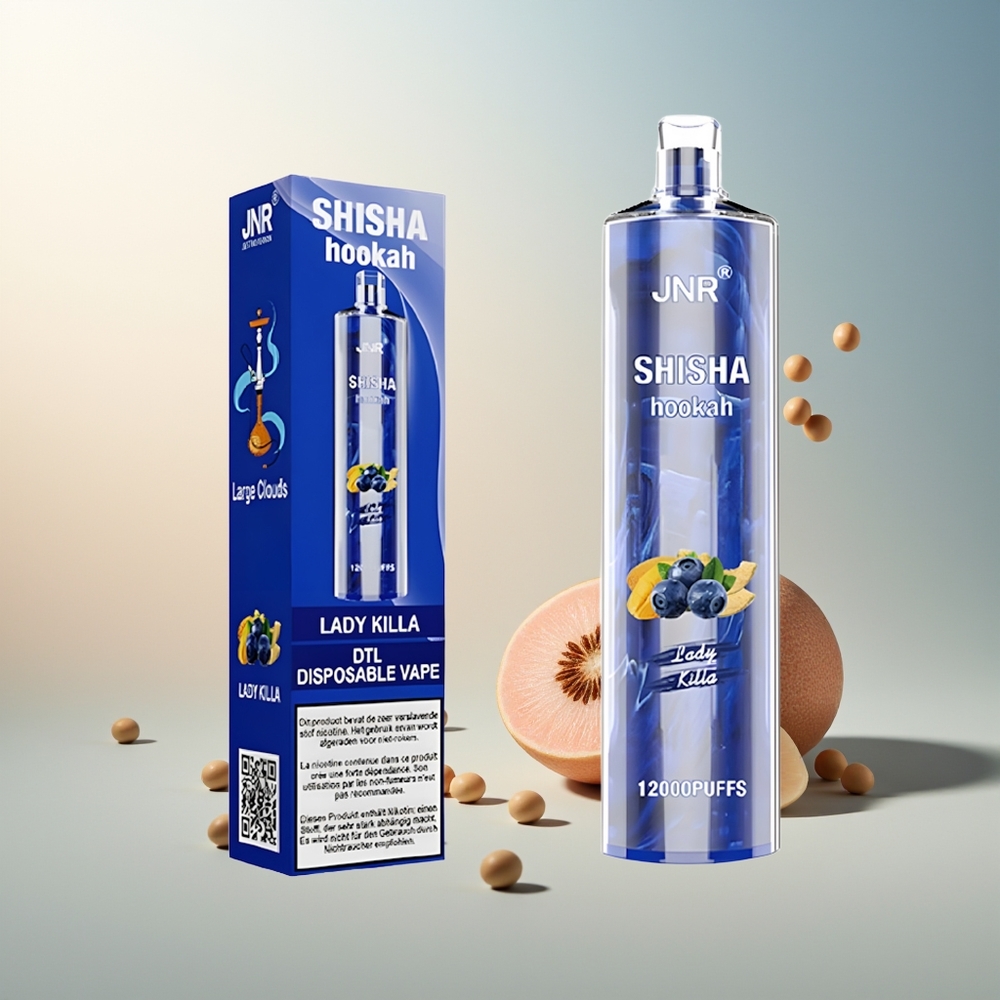 JNR Shisha Hookah 12000 Puff 24ml 750mAh Type-C Hızlı Şarj Lady Killa