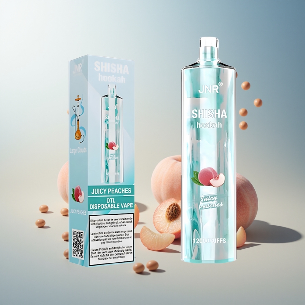 JNR Shisha Hookah 12000 Puff 750mAh 24ml 0.6 Ohm Şeftali Aromalı