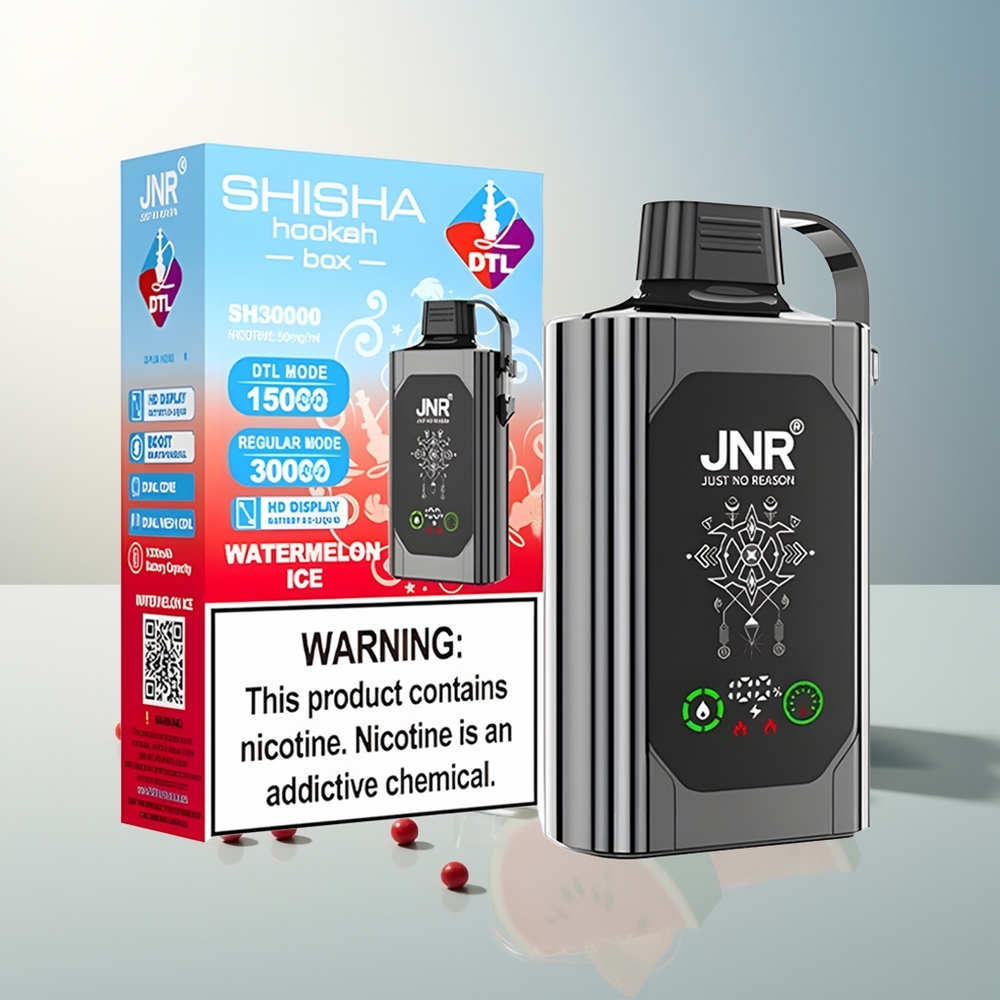 JNR Shisha Hookah Box 20500 Puff HD Display 1000mAh 25ml Dual Mesh Coil Type-C Karpuz Buz
