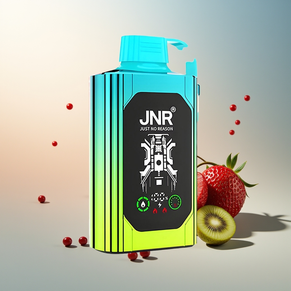 JNR Shisha Hookah Box 20500 Puff HD Ekran 1000mAh Çift Mesh Çift Çekirdek Type-C Şarj Çileki Kivi