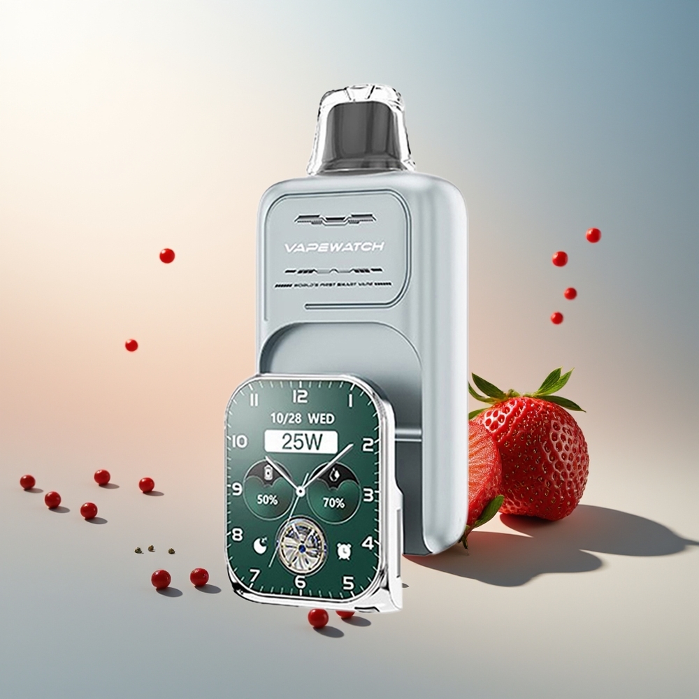 JNR VapeWatch 30000 Puf Çift Örgül Bobin Hızlı Şarj Çilek Buz
