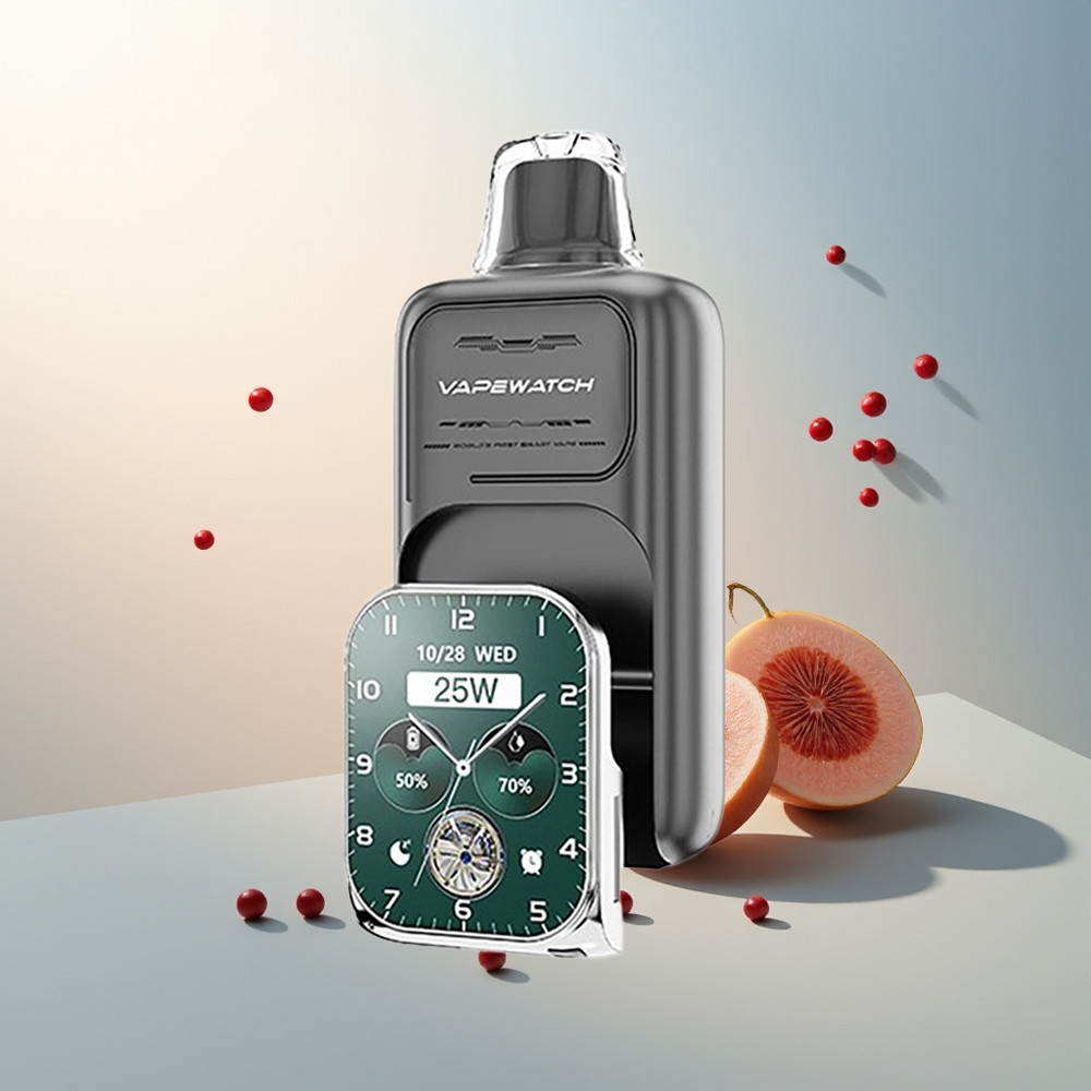JNR VapeWatch 30000 Puff Hızlı Şarj Çift Mesh Coil Üçlü Meyve Aromalı