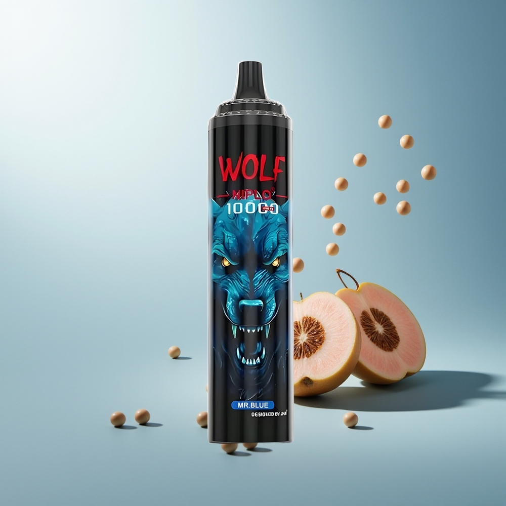 JNR Wolf Niplo 10000 Puff 1.0 Ohm Mesh 650mAh 20ml Type-C Şnorkel Mavi