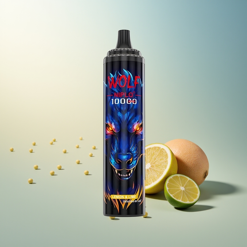 JNR Wolf Niplo 10000 Puff Mesh 1.0 Ohm 650mAh 20ml Type-C Limon & Lime