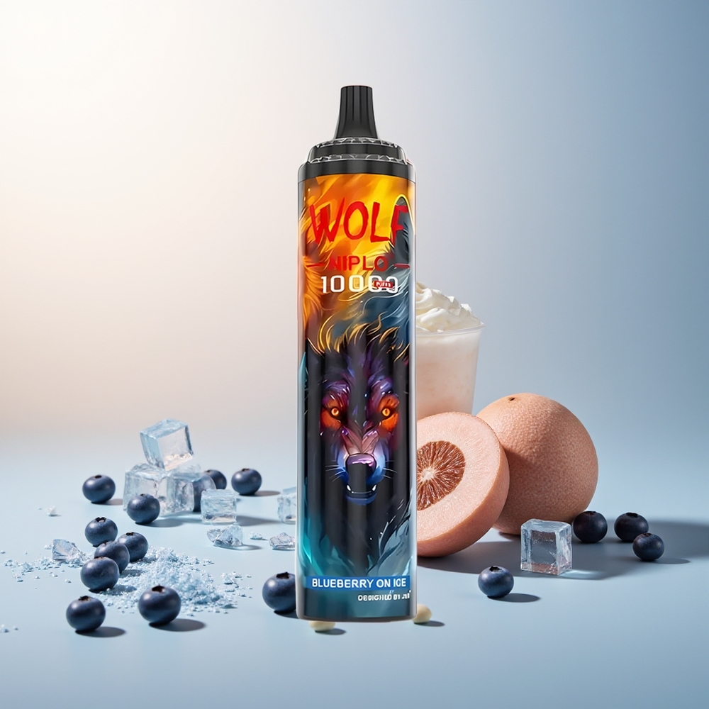 JNR Wolf Niplo 10000 Puff Mesh 1.0 Ohm 650mAh Type-C Hızlı Şarj 20ml Yaban Mersini Buzlu
