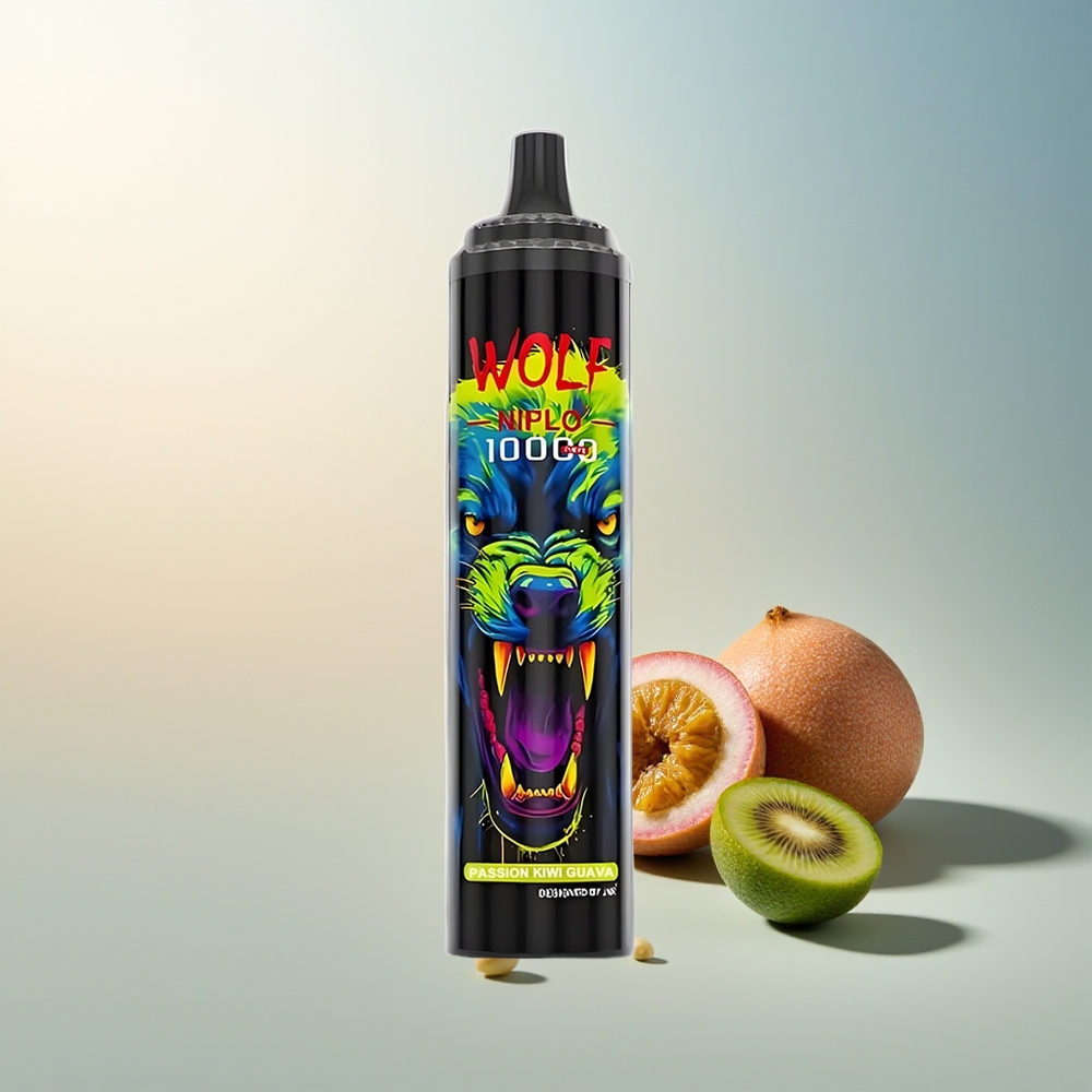 JNR Wolf Niplo 10000 Puff Mesh 1.0 Ohm 650mAh Type-C Tutku Kivi Guava