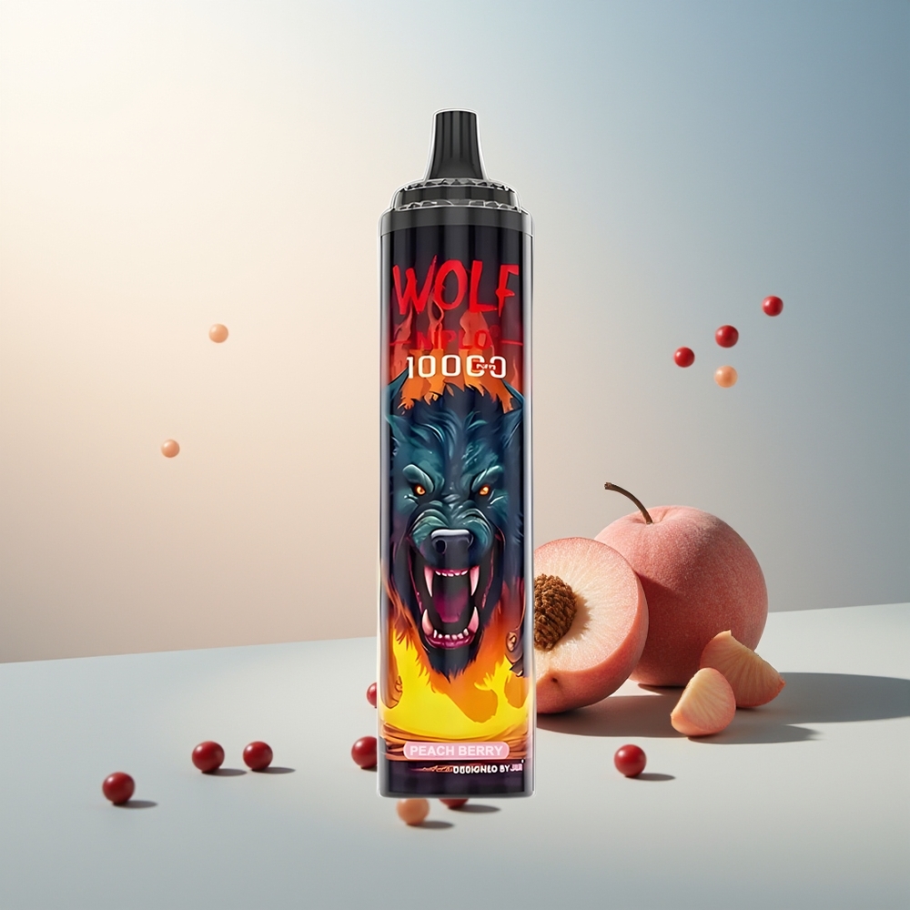 JNR Wolf Niplo 10000 Puff Mesh 1.0 Ohm Type-C Şeftali Böğürtlen