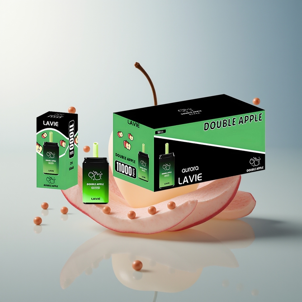 LAVIE Aurora 11000 Puff 22ML 650mAh Tip C Şarj Edilebilir Çift Elma
