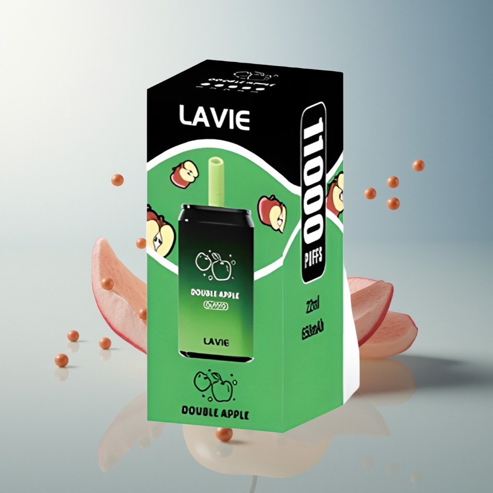 LAVIE Aurora 11000 Puff 22ML 650mAh Tip C Şarj Edilebilir Çift Elma