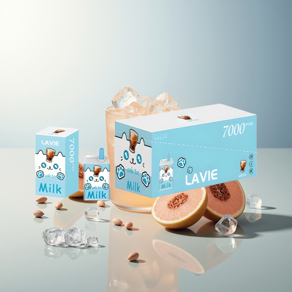 LAVIE Milk 7000 Puff 16ML 600mAh Tip C Şarj Edilebilir Kola Buz