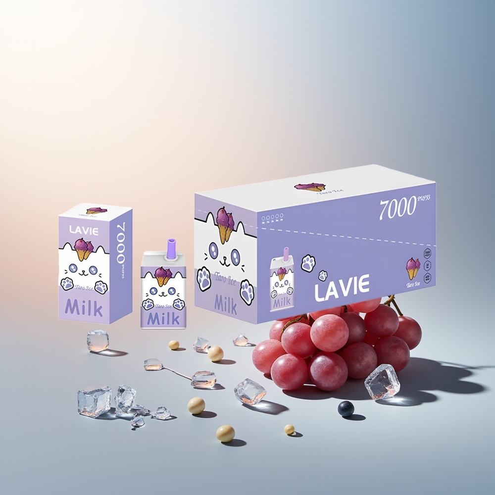 LAVIE Milk 7000 Puff 16ML 600mAh Tip C Şarj Edilebilir Üzüm Buz