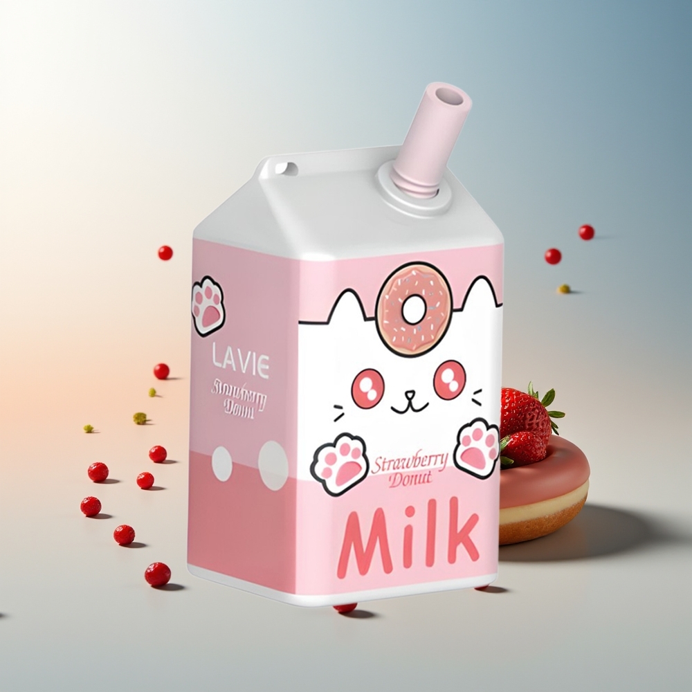 LAVIE Milk 7000 Puff Şarj Edilebilir Type C 16ML Çilekli Çörek