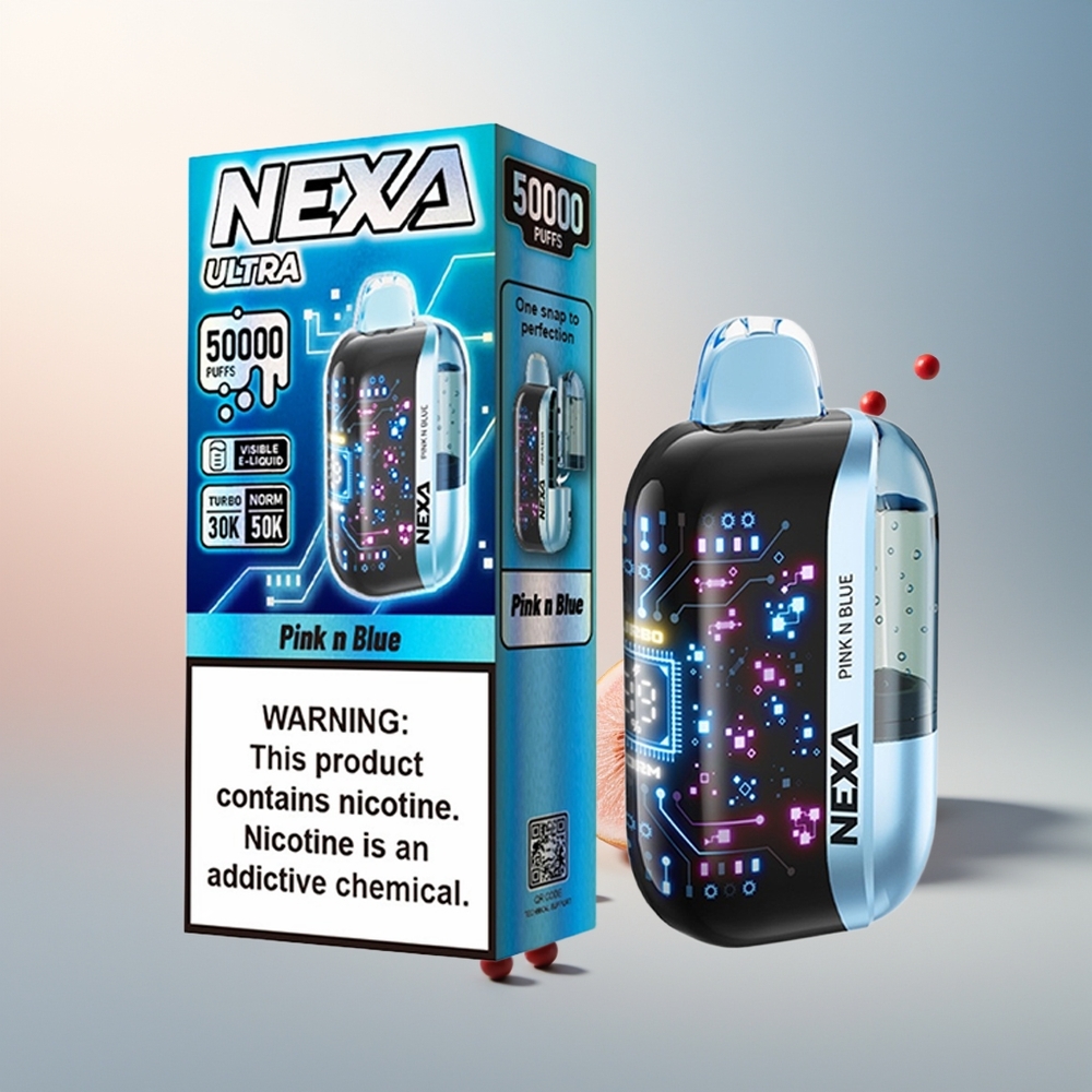 NEXA Ultra 50000 Puff 20ml 800mAh 5% Nikotin Pembe ve Mavi