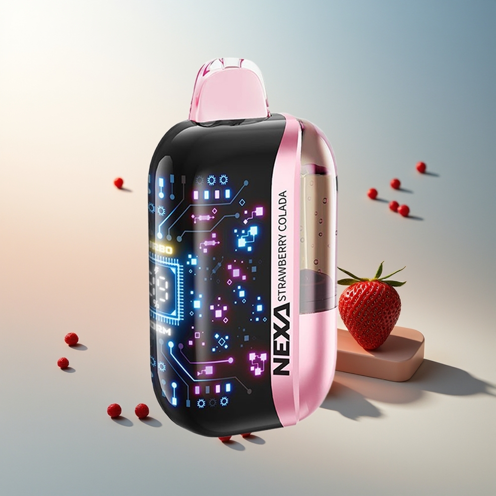 NEXA Ultra 50000 Puff 20ml 800mah 5% Nikotin 0.9ohm Çift Mesh Ekran Çileki Kolada