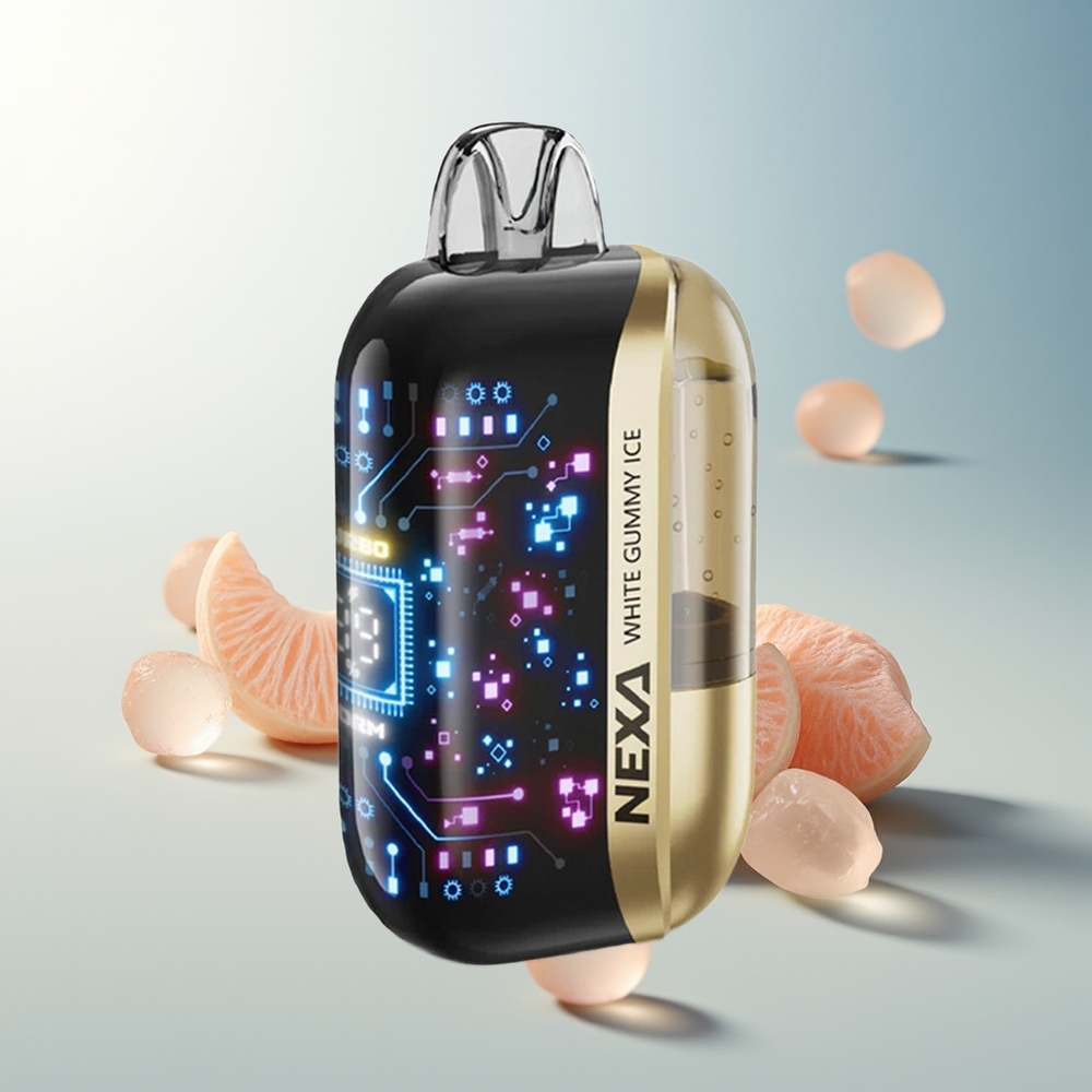 NEXA Ultra 50000 Puff 20ml 800mah 5% Nikotin Tip-C Şarj Beyaz Sakızlı Buz