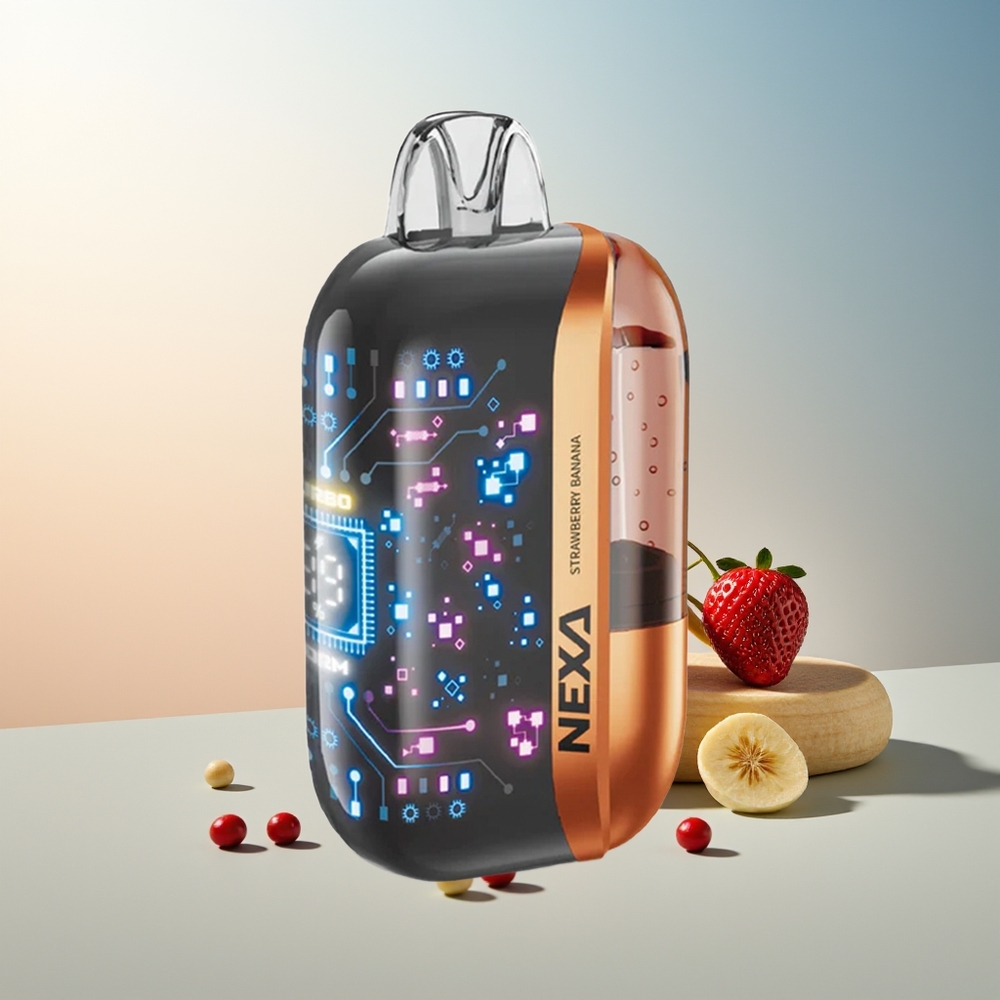 NEXA Ultra 50000 Puff 20ml 800mah 5% Nikotin Çilek Muz