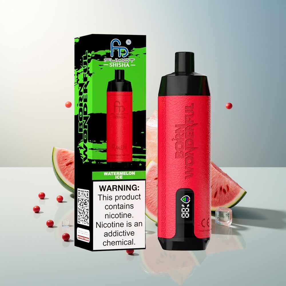RandM Fumot Shisha 10000 Puff LED Gösterge 18ml 850 mAh Type-C Port Kavunlu Buz
