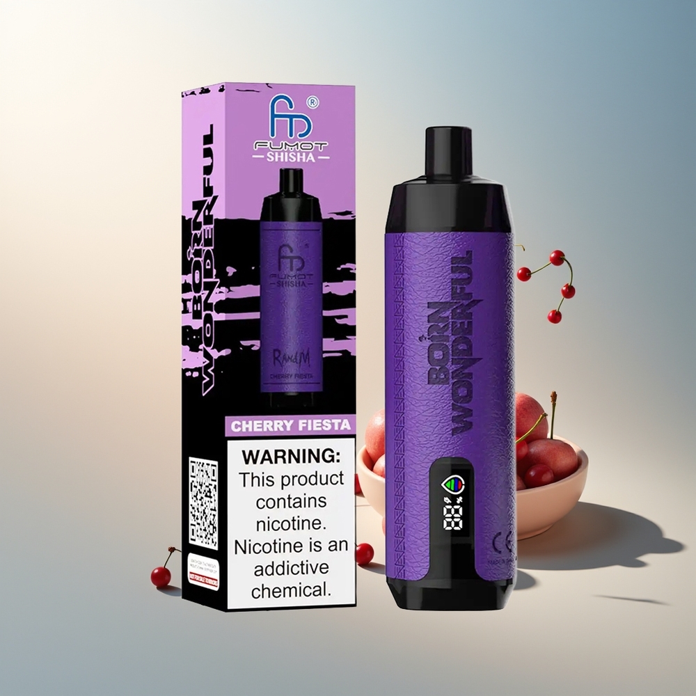 RandM Fumot Shisha 10000 Puff LED Gösterge 18ml Type-C Vişne Şenliği