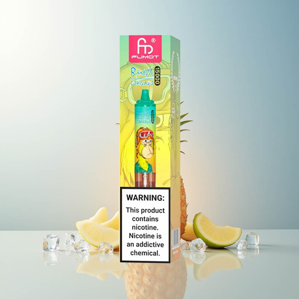 RandM Fumot Tornado 15000 Puff 25ml 850mAh Mesh Coil Ananas Buzlu