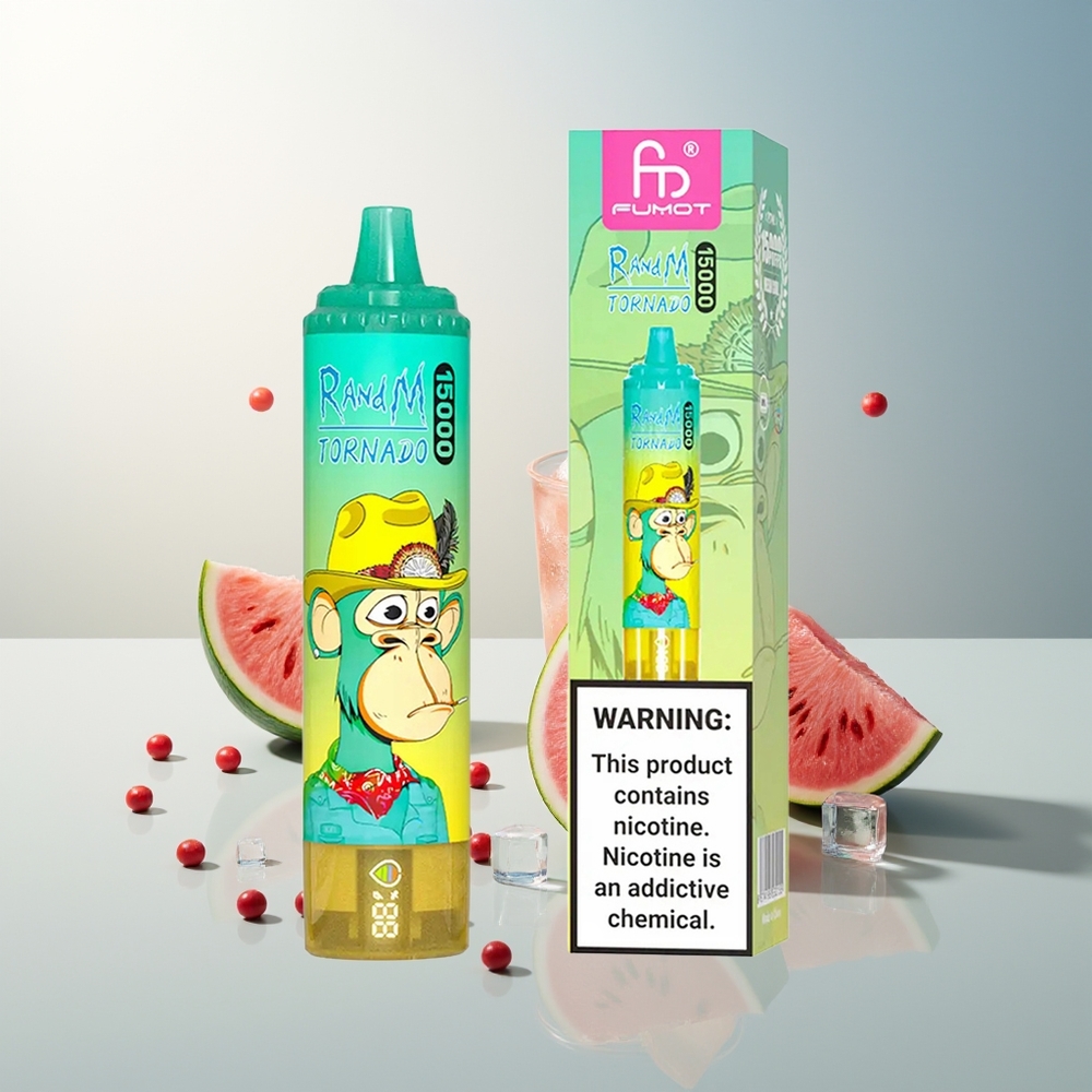 RandM Fumot Tornado 15000 Puff 25ml LCD Tipli Karpuz Buz