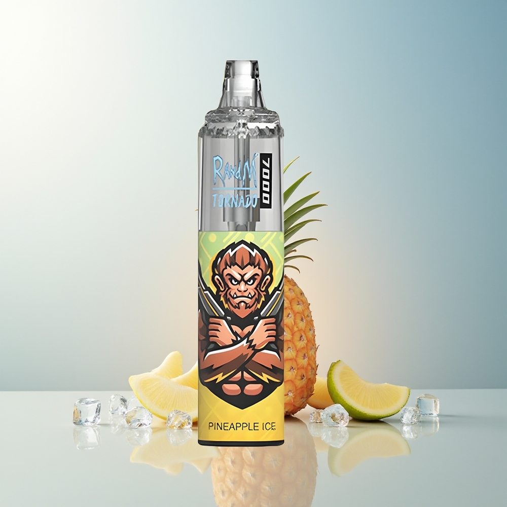 RandM Fumot Tornado 7000 Püf 14 ML Mesh RGB Hava Ayarlı Ananas Buz