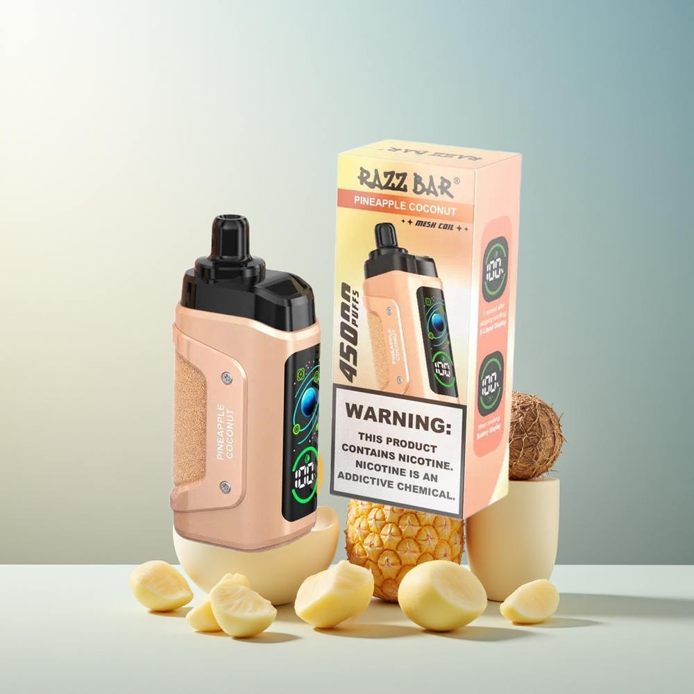 Razz Bar 45000 Puff Ayarlanabilir Hava Akışı Ananas Hindistan Cevizi